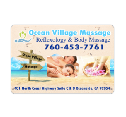 eGift Cards - If you're looking for the perfect gift, choose an Ocean Village Massage gift certificate!  Just purchase online and you can TEXT-EMAIL or PRINT the gift cards.

Your Gift Card will Be Delivered in 1 of 3 Ways
- You can have your gift card texted to the recipient. Then they can access it online.
- Or you can have the access details emailed to them. They can then claim it.
- Or you can print your card out and use it when you visit us. See you soon...

An Ocean Village Massage eGift, powered by Yiftee, is better than a regular gift card or gift certificate because:
- You can track when the egift is received and redeemed.
- Recipients receive reminders to redeem their egift.
- It is great for last-minute gifts: It's easy, personalized and fast.