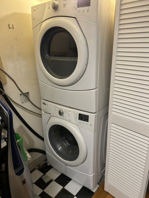 Washer repair - We repaired a washing machine that was not draining properly. After a full inspection and diagnosis, we identified the issue, replaced/repaired the faulty part, and tested the washer through a full cycle. The unit is now operating normally with proper filling, draining, and spinning.