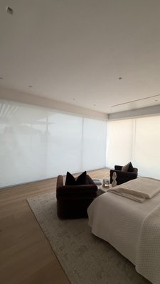 Custom Roller Shades for Modern Light Control, Privacy and Everyday Comfort - Custom roller shades offer a clean, modern solution for controlling sunlight, glare, heat, and privacy throughout the home. Their streamlined design works well with nearly any interior style while keeping windows polished and uncluttered.

Every roller shade is custom measured for a precise fit. Customers can choose from a wide range of fabrics, colors, textures, and opacity levels, including solar screen, light-filtering, room-darkening, and blackout materials. This makes it easy to select the right balance of natural light, privacy, UV protection, and temperature control for each room.

Roller shades are ideal for bedrooms, living rooms, kitchens, offices, media rooms, sliding glass doors, and oversized windows. They are available with manual or motorized operation for smooth, convenient control. Motorized options are especially valuable for tall, wide, or hard-to-reach windows and can provide a cleaner appearance without visible operating cords.

Our team handles the complete process, including the in-home consultation, professional measurements, product selection, and final installation. Each shade is installed and tested to ensure proper alignment, reliable operation, and a finished appearance.

The result is a durable, functional window treatment that improves comfort, protects furnishings from direct sunlight, and gives the space a refined, updated look.