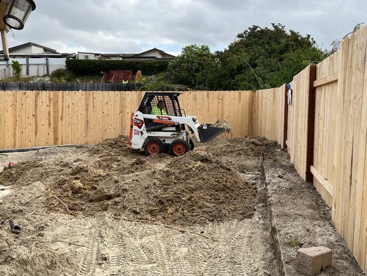 Artificial Turf Install - Backyard Demo with Turf Install + sandpit for a happy client!