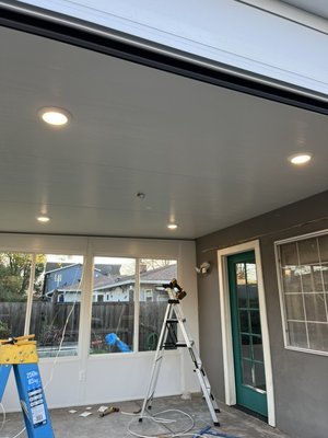 Can Light Installation - All new can light install with new wire. Can Light Installation - All new can light install with new wire.