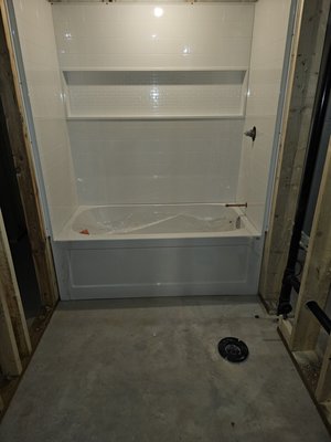Basement bath plumbing renovation - Customer requested a quote, to supply and install bathtub, tub surround and complete water lines and drains. Fun little project. All completed in same day.
Are you thinking of doing a small kitchen and/or bathroom addition in your basement. Please feel free to reach out if you have any questions relating to your new project. Basement bath plumbing renovation - Customer requested a quote, to supply and install bathtub, tub surround and complete water lines and drains. Fun little project. All completed in same day.
Are you thinking of doing a small kitchen and/or bathroom addition in your basement. Please feel free to reach out if you have any questions relating to your new project.
