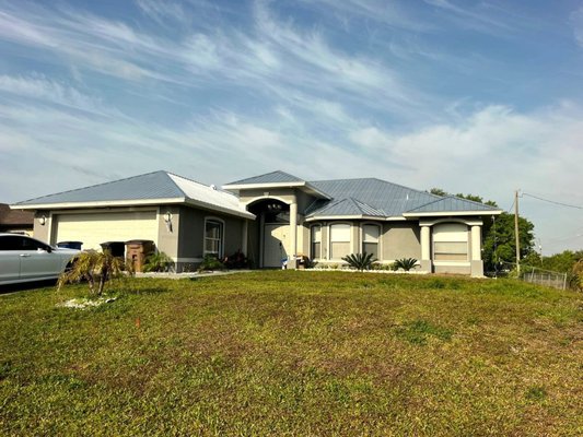 Durabull Classic Rib Installation - Installed a durable, low-maintenance metal roof using Durabull Classic Rib panels. The classic rib design offers strong weather resistance, clean lines, and long-lasting performance- ideal for both residential and light commercial use. Professional finish with attention to detail for both function and curb appeal.Contact us today for a free estimate! (239)347-9207