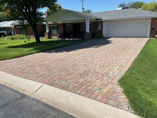 Paver Driveway Project - “We started this project by demolishing existing concrete driveway. After demolition, we proceed to set slopes and grade for the new Paver Driveway being installed by adding ABC material (Aggregate Base material for Compaction). We then proceed with the Paver installation. Customer was very pleased with the finished product.” Paver Driveway Project - “We started this project by demolishing existing concrete driveway. After demolition, we proceed to set slopes and grade for the new Paver Driveway being installed by adding ABC material (Aggregate Base material for Compaction). We then proceed with the Paver installation. Customer was very pleased with the finished product.”