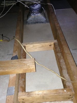 Attic Clean-up job - This is a rodent waste cleanup that was performed by one of our crews. Look at that nasty stuff all cleaned out.