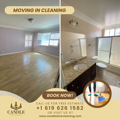 Moving in Cleaning - Moving can be stressful enough without having to worry about cleaning up after yourself. Candlestick Cleaning Professionals is here to reduce your moving-related stress. Cleaning and preparing your house or apartment for the new owners or tenants should be the last thing on your mind. Call now for your free estimate Moving in Cleaning - Moving can be stressful enough without having to worry about cleaning up after yourself. Candlestick Cleaning Professionals is here to reduce your moving-related stress. Cleaning and preparing your house or apartment for the new owners or tenants should be the last thing on your mind. Call now for your free estimate
