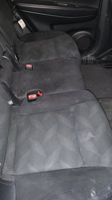 Nissan Rogue Interior Cleaning - This Nissan Rogue was used as a family car. Children have spilled food, drinks and left crumbs. Carpet and seats was faded but after the interior detailing. The colour of the seats were restored and all spills/stains have been removed