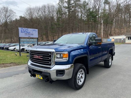 2016 GMC Sierra 3500 4X4 - This privately owned, one owner 2016 GMC Sierra 3500HD 4WD has a CARFAX Buy Back Guarantee from WS Auto Sales so you can buy with confidence that there are no undisclosed history problems. Professionally detailed and in excellent physical and mechanical condition.
This very rare Single Rear Wheel Sierra 3500HD 4x4 has only 21,323 miles and still runs and drives like new. Regular Cab with a 8 Ft Box, 6.0L V8 Gasoline Engine paired with a 6 Speed Heavy Duty Automatic Transmission, 4 Wheel Drive. 4.10 Rear Axle Ratio. Gvwr Of 10000 Lbs. LT 265/70r18e All-Terrain Michelin LTX A/T2 Tires. Has a Fisher HD2 8Ft Plow that was purchased new with the truck. Power windows, locks and mirrors, 2 keys and key fobs, 7 In. Diagonal Color Touch Screen W/ Intellilink Audio System, AM/FM/SXM Radio with 2 USB connections, AUX input and Bluetooth, Rear Vision Camera System, Spray-On Bed Liner Factory Trailering Package, Trailer Brake Controller, Tow/Haul Mode, Traction Control and much more.
Financing and Extended Warranties Available. Please call (518) 764-5929 for more information and availability. 2016 GMC Sierra 3500 4X4 - This privately owned, one owner 2016 GMC Sierra 3500HD 4WD has a CARFAX Buy Back Guarantee from WS Auto Sales so you can buy with confidence that there are no undisclosed history problems. Professionally detailed and in excellent physical and mechanical condition.
This very rare Single Rear Wheel Sierra 3500HD 4x4 has only 21,323 miles and still runs and drives like new. Regular Cab with a 8 Ft Box, 6.0L V8 Gasoline Engine paired with a 6 Speed Heavy Duty Automatic Transmission, 4 Wheel Drive. 4.10 Rear Axle Ratio. Gvwr Of 10000 Lbs. LT 265/70r18e All-Terrain Michelin LTX A/T2 Tires. Has a Fisher HD2 8Ft Plow that was purchased new with the truck. Power windows, locks and mirrors, 2 keys and key fobs, 7 In. Diagonal Color Touch Screen W/ Intellilink Audio System, AM/FM/SXM Radio with 2 USB connections, AUX input and Bluetooth, Rear Vision Camera System, Spray-On Bed Liner Factory Trailering Package, Trailer Brake Controller, Tow/Haul Mode, Traction Control and much more.
Financing and Extended Warranties Available. Please call (518) 764-5929 for more information and availability.