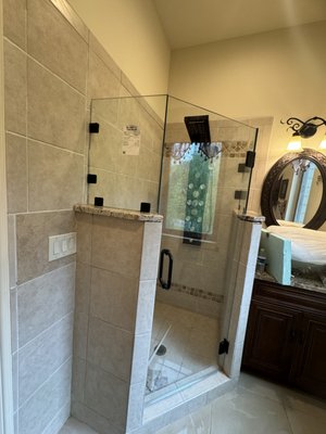 Shower installation - I installed this shower yesterday and the customer was satisfied Shower installation - I installed this shower yesterday and the customer was satisfied