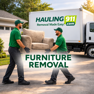 FURNITURE REMOVAL - Our furniture removal service focuses on responsible disposal. We recycle, repurpose, and donate usable items whenever possible to keep furniture out of landfills. FURNITURE REMOVAL - Our furniture removal service focuses on responsible disposal. We recycle, repurpose, and donate usable items whenever possible to keep furniture out of landfills.