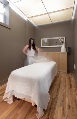 Postnatal Massage Therapy - No one needs a massage more than a new mom. We’re experts in the postpartum body: Engorged breasts? We’ll add bolsters for your comfort. Sore from baby-holding and feeding? We’ll focus on the precise muscles causing you pain. Come in as soon as you’ve figured out how to be away from baby for an hour or more - maybe that’s the week after you give birth, maybe it’s 3 months later, everyone is unique. Treatment includes a warm wheat bag for your stomach & lower back, and a research-backed blend of essential oils for tissue healing and mood lifting.

*C-Section Healing & Abdominal Massage: All of our therapists are trained to encourage organ re-alignment, increase visceral circulation and safely prevent scar tissue complications through abdominal massage. Talk to your therapist about your needs during your intake.