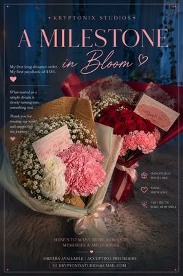 Kryptonix Studios - Handcrafted floral arrangements made with love for Mother’s Day and special moments. Local delivery, pickup, and custom orders available. Kryptonix Studios - Handcrafted floral arrangements made with love for Mother’s Day and special moments. Local delivery, pickup, and custom orders available.