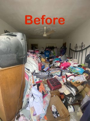 Room clean out - This person had so much junk in their room that they couldn’t even walk through it! We did a complete clean out and the customer was thrilled. Room clean out - This person had so much junk in their room that they couldn’t even walk through it! We did a complete clean out and the customer was thrilled.
