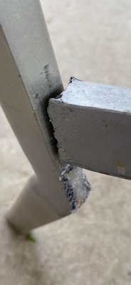 Broken aluminum. Welded w spool gun and 100% Argon - Broken aluminum. Welded w spool gun and 100% Argon