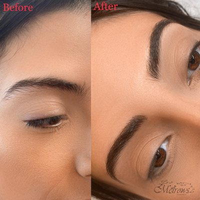 Microblade + Microshading - Two forms of semi-permanent techniques: microblading and powder brows (shading). Microblading hair-strokes are placed around the border of the brow to give the brow a natural look. Last 2-4 years Microblade + Microshading - Two forms of semi-permanent techniques: microblading and powder brows (shading). Microblading hair-strokes are placed around the border of the brow to give the brow a natural look. Last 2-4 years