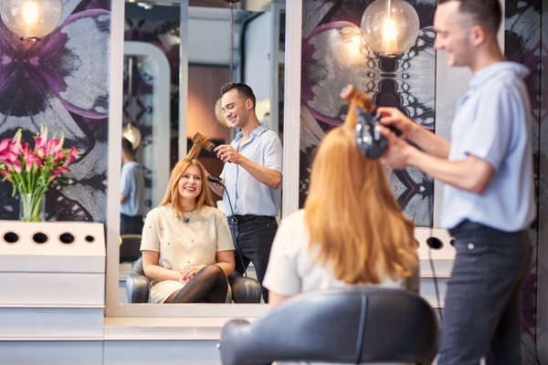 Salon Services - Expert hair services including precision cuts, custom color, styling, and smoothing treatments, tailored to your look and lifestyle.