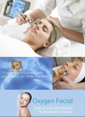 Red Carpet Treatment - Hormonal Health, Wellness, & Skin Center’s new Intraceuticals Oxygen Infusion Treatment offers luminous hydration to skin with age defying results.The Intraceuticals Infusion Treatments produce a significant improvement in the appearance of skin tone, fine lines, pigmentation issues and wrinkles and provides an instant visible lift for unparalleled immediate results. These results continue to improve with repeated treatment application (series of six treatments is recommended for maximum efficacy) and are reactivated in between treatments with Intraceuticals Support Products.The Intraceuticals Topical Hyperbaric Oxygen System delivers therapeutic grade oxygen under hyperbaric pressure to infuse hydrophilically active serums into the deeper layers of the skin. This application method initializes osmotic hydration deep within the skin and delivers a skin specific mixture of hydrators, essential vitamins, botanicals, antioxidants and amino peptides.