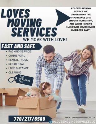 Move with LOVE - Love's Moving Services Moves with LOVE! Move with LOVE - Love's Moving Services Moves with LOVE!