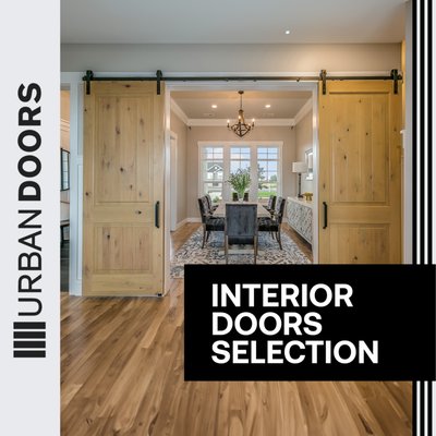 Interior Doors Selection - Transform the heart of your home with our Interior Door Selection where style meets functionality in perfect harmony. Immerse yourself in a world of possibilities as you explore a curated collection of interior doors designed to elevate your living spaces with sophistication and flair.  

Urban Doors offers a diverse range of options to suit every taste and complement any interior design vision. Whether you prefer the timeless warmth of wooden doors, the sleek modernity of glass, or the durability of composite materials, our thoughtfully curated selection ensures that you find the perfect match for your home.  

Step into a realm of craftsmanship and quality where each door is more than just an entryway; it's a statement piece that reflects your unique style. Choose from a variety of finishes, colors, and designs to tailor your interior doors to seamlessly integrate with the overall aesthetic of your home.