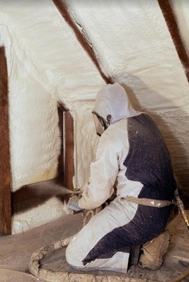 Existing home one set of foam - We remove the word old fiber glass and add 3 inches on the roof and 2 inches on the gables Existing home one set of foam - We remove the word old fiber glass and add 3 inches on the roof and 2 inches on the gables