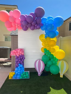 Balloon Events - All decor provided by us for a first birthday party.