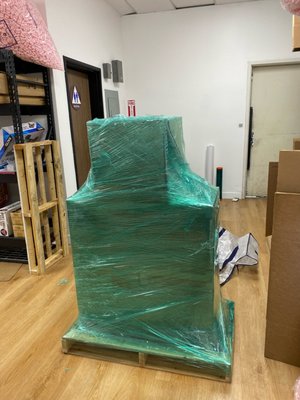 Palletized freight shipment - Let us ship your heavy (>50 lbs) and bulky items! We palletize your freight and source the best LTL carrier to ensure your shipment arrives undamaged and on-time at a fair price.