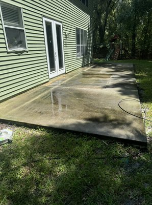 Patio and walkway pressure wash - This patio and walkway were covered in mold, customer stated that it was slippery to walk on. We cleaned both up for him and was overly pleased. Patio and walkway pressure wash - This patio and walkway were covered in mold, customer stated that it was slippery to walk on. We cleaned both up for him and was overly pleased.