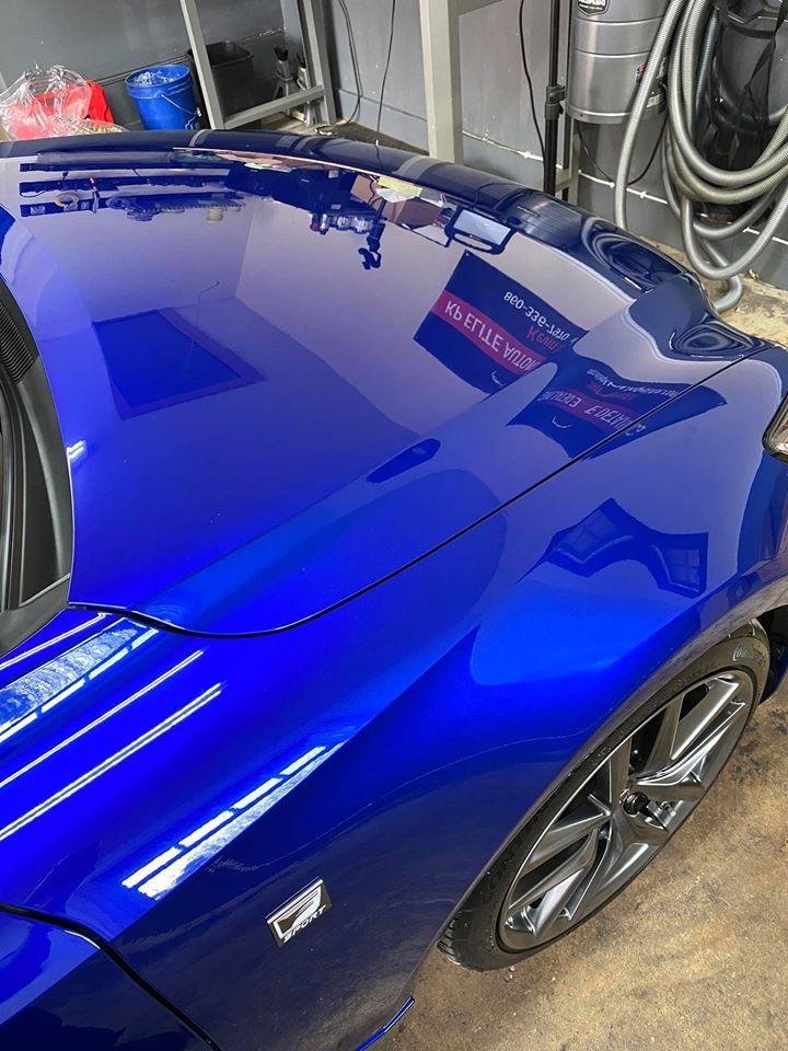 Professional automotive detailing work