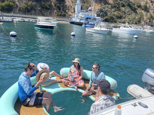 Catalina Private Party - A group had reached out for a private party in front of Descanso Beach. An area of Catalina island known for its beautiful blue waters, beach side bar, restaurant and home to many events and parties.