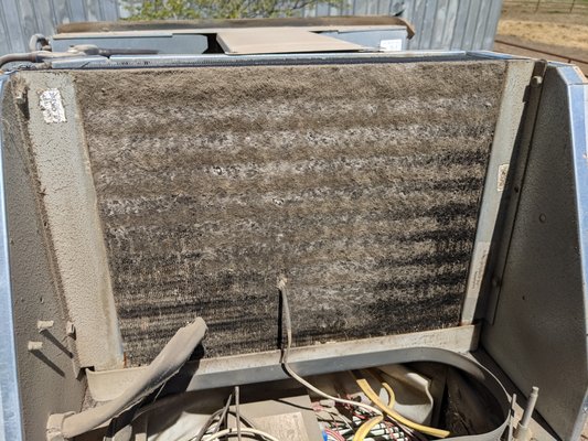 A/C Service - This is before and after of a rv air conditioner. If your air conditioner is freezing up this could be the problem! A standard A/C service includes cleaning the interior and exterior coils, as well as a visual inspection of the fan blades and other parts to make sure that they are in good condition. It is recommended to have this service performed at least every 6 months to increase the service life of your unit, and keep it running efficiently. A/C Service - This is before and after of a rv air conditioner. If your air conditioner is freezing up this could be the problem! A standard A/C service includes cleaning the interior and exterior coils, as well as a visual inspection of the fan blades and other parts to make sure that they are in good condition. It is recommended to have this service performed at least every 6 months to increase the service life of your unit, and keep it running efficiently.