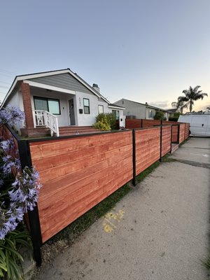 Metal frame Fence - So, we were glad to build such a beauty for our site. Everything was done in the best possible way and as budget-friendly as possible from what the client initially wanted to see. You can see the video review on my Instagram page @mr_garmazh