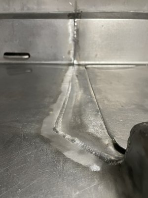 Sanitary stainless steel kitchen sink repair - Sanitary stainless steel kitchen sink repair for a restaurant. Job was successfully fixed with no leaks and smooth welds left behind. Restaurant manager and employees were very impressed in weld repair. Most importantly safety for employees was taken care of Sanitary stainless steel kitchen sink repair - Sanitary stainless steel kitchen sink repair for a restaurant. Job was successfully fixed with no leaks and smooth welds left behind. Restaurant manager and employees were very impressed in weld repair. Most importantly safety for employees was taken care of