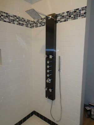 Bathroom touch up - This was to replace single sower head into an all in one.
Replaced toilet as well