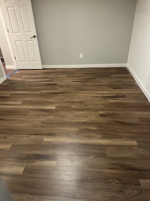 Bedroom lvp - Small bedroom that owner wanted to change it up so we came in quick and installed the floors Bedroom lvp - Small bedroom that owner wanted to change it up so we came in quick and installed the floors