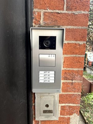 Video Intercom Installation - This building had an old analog intercom system and we upgraded them to a digital video intercom that also connects to their phones. Video Intercom Installation - This building had an old analog intercom system and we upgraded them to a digital video intercom that also connects to their phones.