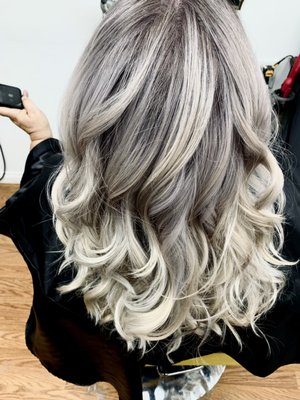 Over processed hair to beautiful grey hair - Total transformation schedule yours today. Over processed hair to beautiful grey hair - Total transformation schedule yours today.