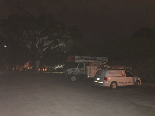 Electrical repairs - Louisiana work at night Electrical repairs - Louisiana work at night