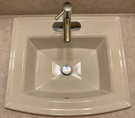 Drop In Sink Installation - This customer had an old bathroom sink that was rusted and leaking, they bought a drop-in sink from Lowes and trusted us with their business for the installation service. Drop In Sink Installation - This customer had an old bathroom sink that was rusted and leaking, they bought a drop-in sink from Lowes and trusted us with their business for the installation service.