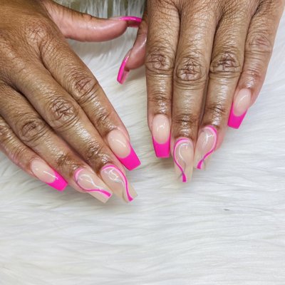 Nails by Pebble - All designs are hand drawn by Pebble. To receive a quote, dm her on instagram @glammedbypebs Nails by Pebble - All designs are hand drawn by Pebble. To receive a quote, dm her on instagram @glammedbypebs