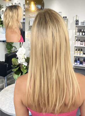 Hair Extensions - At Bespoke Beauty Atelier, we offer a variety of hair extension options to suit your unique style and needs. From weft hair extensions for instant length and fullness to tape-in extensions for a quick, seamless look, and I-tip extensions for versatile volume and length, our expert stylists will help you find the perfect match to enhance your natural beauty. Call us today Hair Extensions - At Bespoke Beauty Atelier, we offer a variety of hair extension options to suit your unique style and needs. From weft hair extensions for instant length and fullness to tape-in extensions for a quick, seamless look, and I-tip extensions for versatile volume and length, our expert stylists will help you find the perfect match to enhance your natural beauty. Call us today