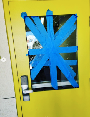 Commercial Door - Laminated Glass Replacement - Commercial Door - Laminated Glass Replacement - Before & After Commercial Door - Laminated Glass Replacement - Commercial Door - Laminated Glass Replacement - Before & After