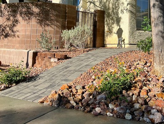 Landscape Renovation - We were hired to renovate this front yard after many HOA violations, and tenants neglecting the landscape for many years. We removed all the dead plants, and completely transformed the landscape to be the best looking, lowest maintenance house on the block! Landscape Renovation - We were hired to renovate this front yard after many HOA violations, and tenants neglecting the landscape for many years. We removed all the dead plants, and completely transformed the landscape to be the best looking, lowest maintenance house on the block!