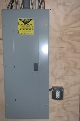 Electrical panel upgrade. - This was a service upgrade from 100 amps to 200 amps, in East Hartford, CT