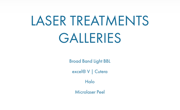 Laser Treatments Galleries - In the hands of our expert team, you will be treated like family in our inviting, comfortable, and well-appointed environment. It is our goal to earn your long-term trust and friendship through elevated aesthetic outcomes and a high-touch patient experience. We want you to leave feeling refreshed, relaxed, pampered, and utterly thrilled with your results.