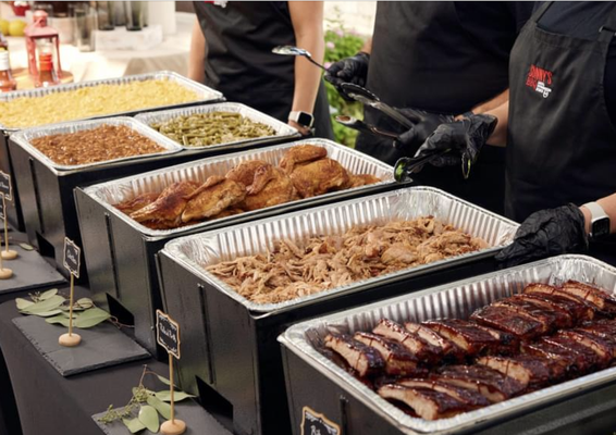 BBQ Catering Service! - We now offer catering services providing Pork BBQ, Brisket, and wings. Crabs are our specialty! All
crabs are steamed fresh for each order! Seafood menu favorites~ Lump Crab Cake Sandwich and
Crabby Fries!