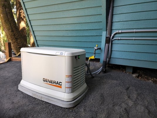 Generac Whole House Generator Install - This 24 KW Generac generator will seamlessly start and power your home the moment the power goes out. 

A no fuss automatic transfer power to your electrical panel. No need to plug anything in, push a button, or refill gas containers.