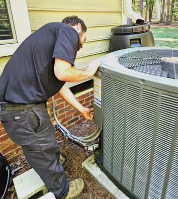 HVAC Service and Install - Stay comfortable year-round with HVAC service and installation you can actually rely on.
Whether your system is struggling to keep up, making strange noises, or has stopped working altogether, our experienced technicians are ready to diagnose and fix the issue quickly—and correctly. We specialize in keeping your home efficient, comfortable, and stress-free no matter the season.
Our HVAC services include:
- AC repair & replacement to keep you cool during North Carolina summers
- Heating system repair & installation for reliable winter comfort
- Full system replacements & upgrades to improve efficiency and lower energy bills
- Preventative maintenance to extend system life and avoid costly breakdowns
- Indoor air quality solutions for a healthier home environment
Homeowners choose us because we make it easy. We show up on time, explain your options clearly, and never pressure you into services you don’t need. Just honest recommendations, upfront pricing, and quality work done right the first time.
If your home isn’t as comfortable as it should be, let’s fix that—fast.
Schedule your HVAC service today and get back to feeling comfortable in your home. HVAC Service and Install - Stay comfortable year-round with HVAC service and installation you can actually rely on.
Whether your system is struggling to keep up, making strange noises, or has stopped working altogether, our experienced technicians are ready to diagnose and fix the issue quickly—and correctly. We specialize in keeping your home efficient, comfortable, and stress-free no matter the season.
Our HVAC services include:
- AC repair & replacement to keep you cool during North Carolina summers
- Heating system repair & installation for reliable winter comfort
- Full system replacements & upgrades to improve efficiency and lower energy bills
- Preventative maintenance to extend system life and avoid costly breakdowns
- Indoor air quality solutions for a healthier home environment
Homeowners choose us because we make it easy. We show up on time, explain your options clearly, and never pressure you into services you don’t need. Just honest recommendations, upfront pricing, and quality work done right the first time.
If your home isn’t as comfortable as it should be, let’s fix that—fast.
Schedule your HVAC service today and get back to feeling comfortable in your home.