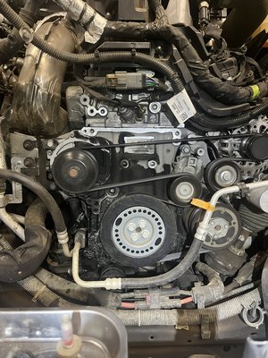 3.0 Duramax oil leak - This 2020 Chevy Silverado came in with an oil leak. Sourced it to the crank seal. 3.0 Duramax oil leak - This 2020 Chevy Silverado came in with an oil leak. Sourced it to the crank seal.