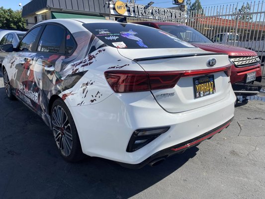 Rear-End Repairs on Kia Forte GT - Full rear-body repair on this pricey 2021 Kia Forte GT. Thank you to our loyal customer for always trusting us to complete repairs! Rear-End Repairs on Kia Forte GT - Full rear-body repair on this pricey 2021 Kia Forte GT. Thank you to our loyal customer for always trusting us to complete repairs!