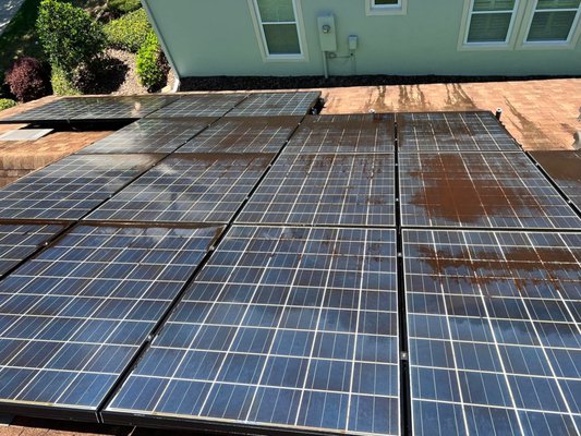 Before & After 3 - There were some panels that needed some love to make that power! You can get up 50% more power with clean panels Before & After 3 - There were some panels that needed some love to make that power! You can get up 50% more power with clean panels